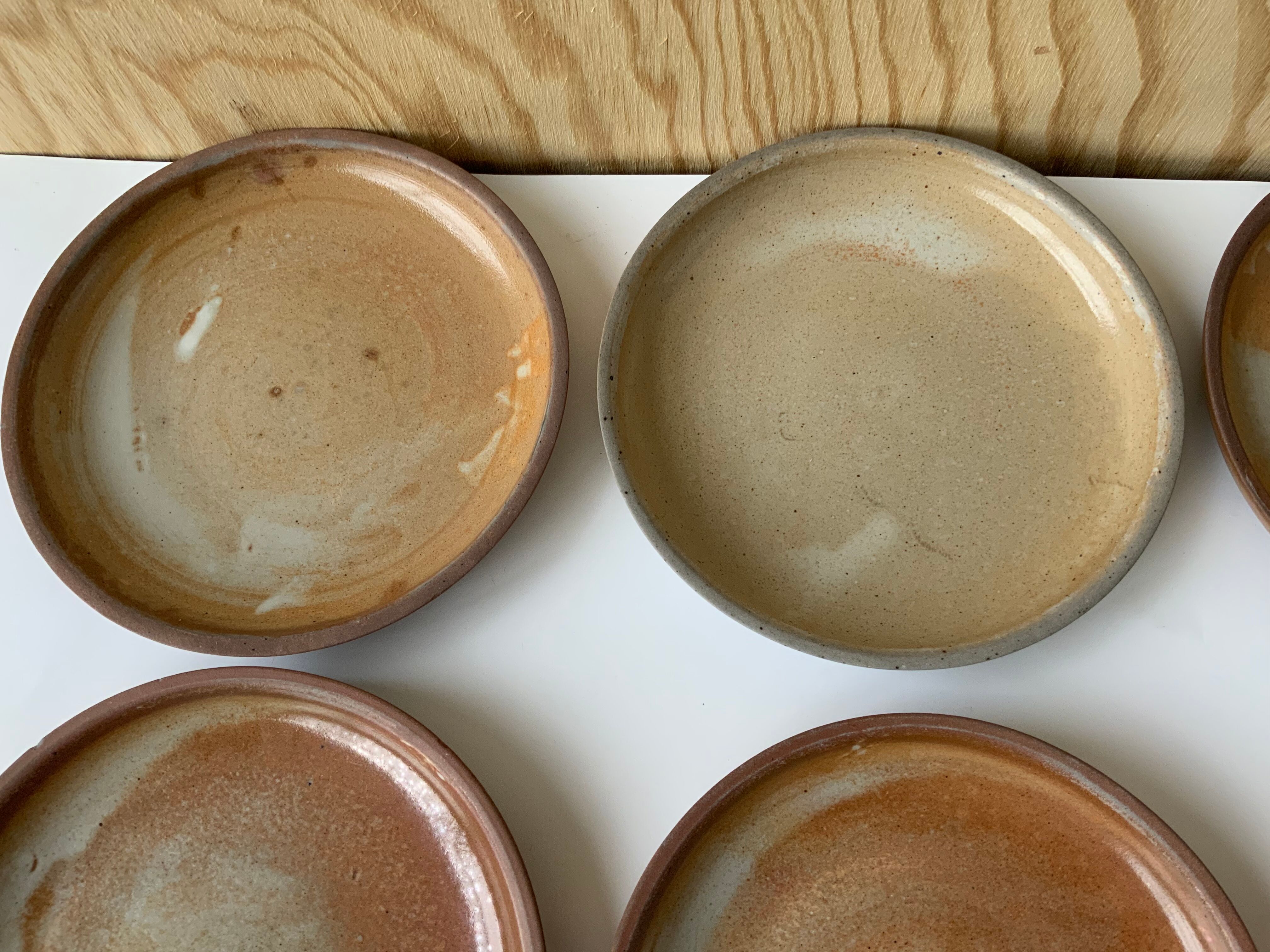 9 vintage sandstone plates