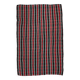 Tapis Kilim rayé rouge et vert, 202x312 cm