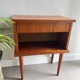 Bedside table vintage feet compass