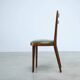 Set of six elegant Italian dining chairs