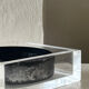 Ashtray design in Plexiglass and chrome metal, Guzzini 1970