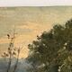 Oil painting of a countryside landscape circa 1920, rural scene signed.