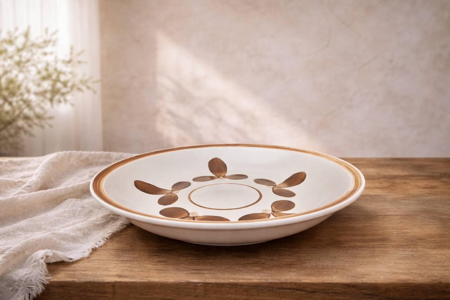 Large deep dish Gien Copenhagen vintage
