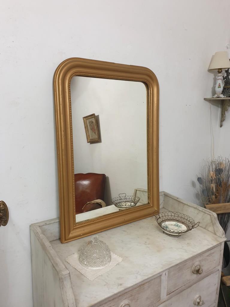 Louis Philippe mirror - Golden mirror - Old mirror
