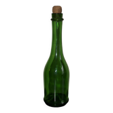 Vintage green glass bottle