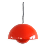 Dark orange Flowerpot pendant lamp by Verner Panton for Louis Poulsen