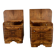 1939s pair of Art Deco bedside tables, Czechoslovakia
