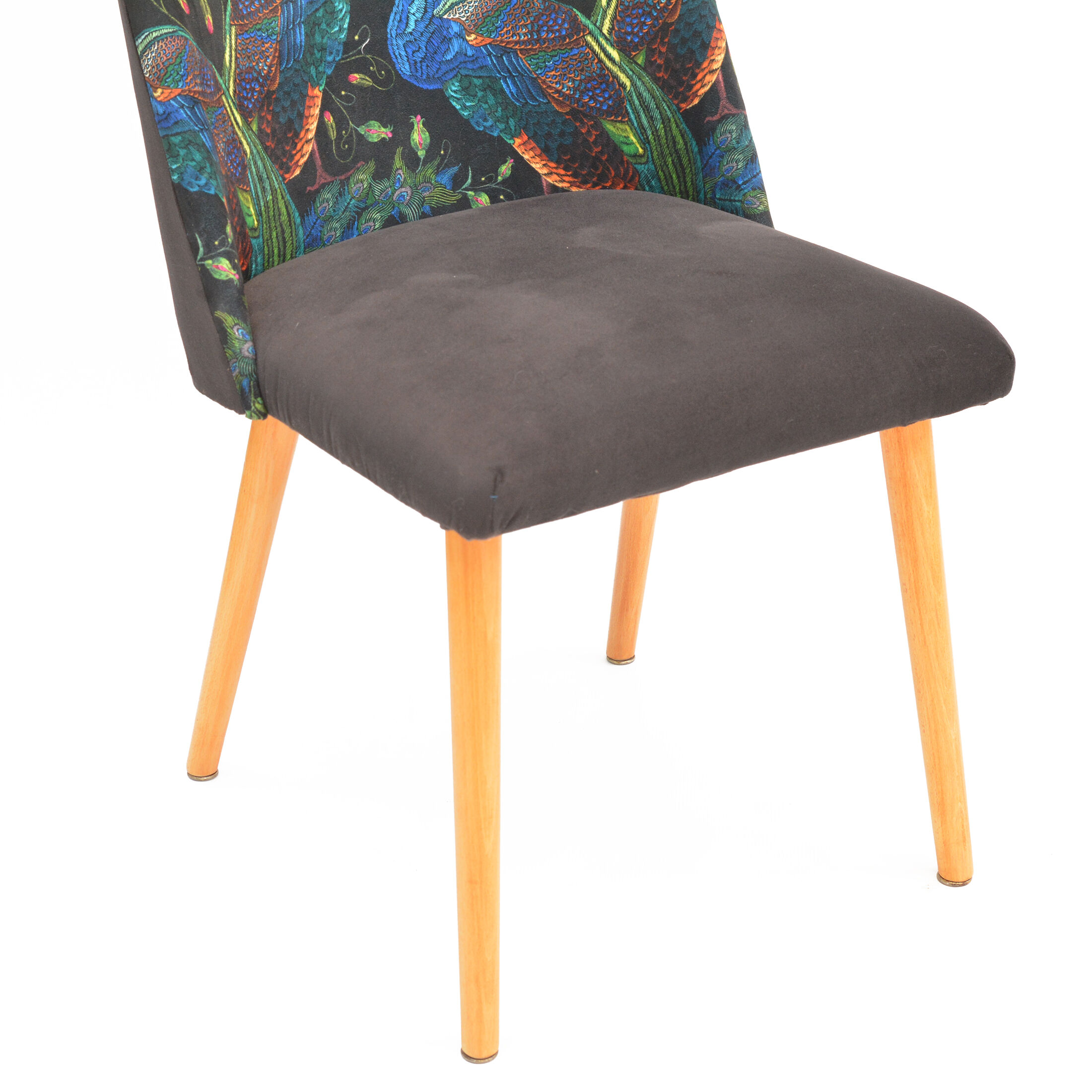 1960s modern upholstered chair, "patyczak", Słupskie Fabryki Mebli, Poland