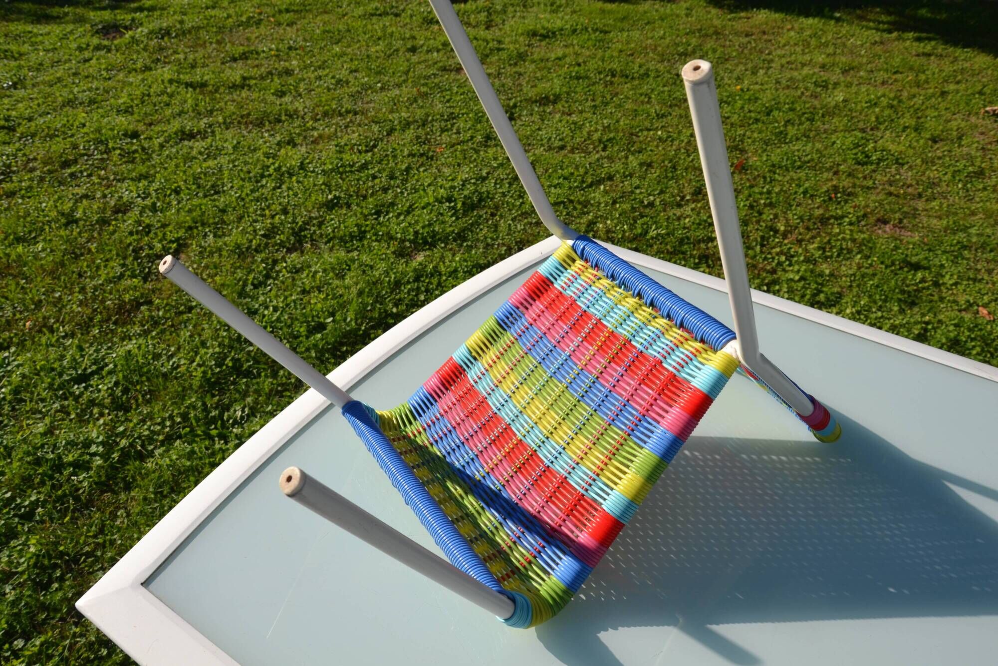 "Fargglad" child scoubidou chair Ikea 1999
