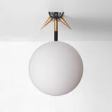 Maison Arlus Manner Wall Lights vintage retro sconces Brass Glass