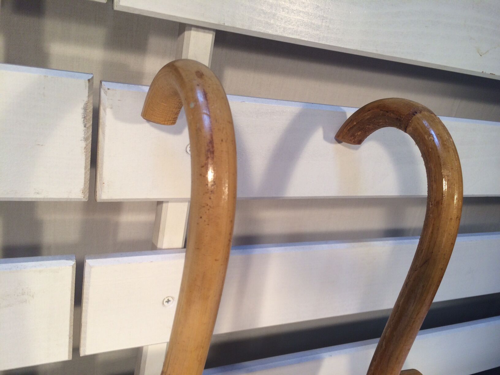 Patère in rattan and bamboo two handles 60/70