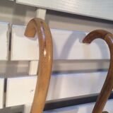 Patère in rattan and bamboo two handles 60/70