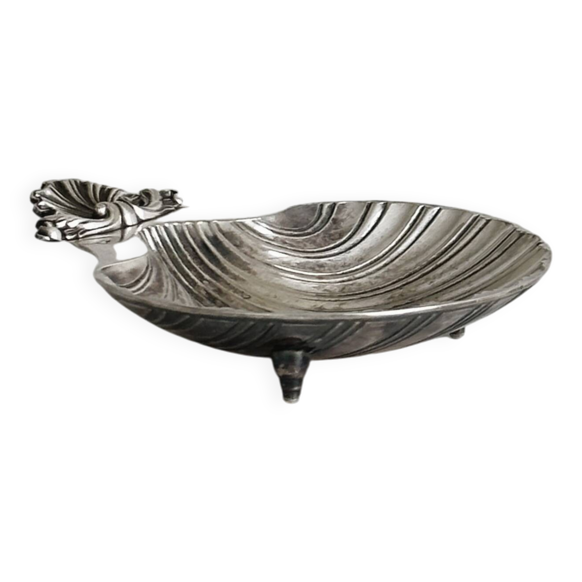 Vintage silver-plated metal bowl