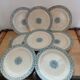 10 old flat plates Terre de fer