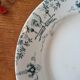 Old Earthenware Plate KG Lunéville model Brienne