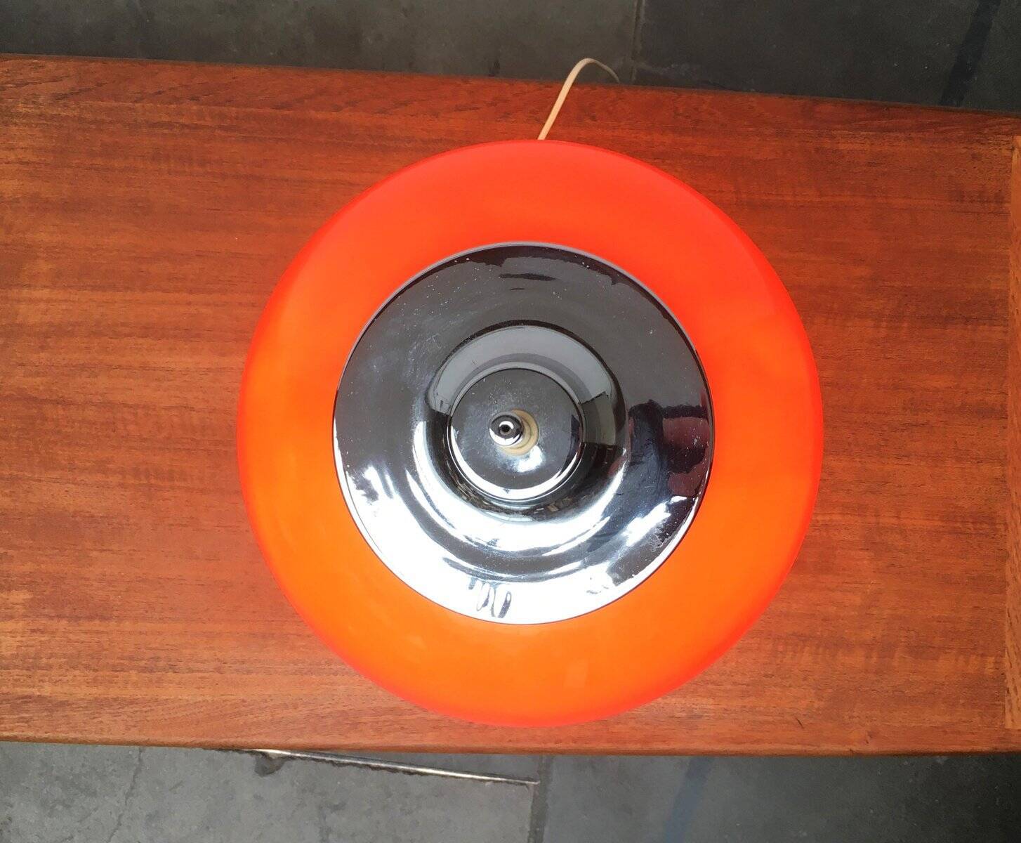 Vintage Space Age table lamp Italian Faro by Guzzini, 1970s