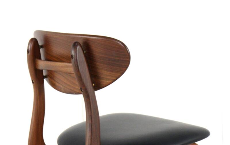 Set of 4 AWA chairs 'Weert' - full restored dutch design