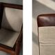 Vintage Mid-Century Danish Modern Lounge Leather Chair & Ottoman Model 2207