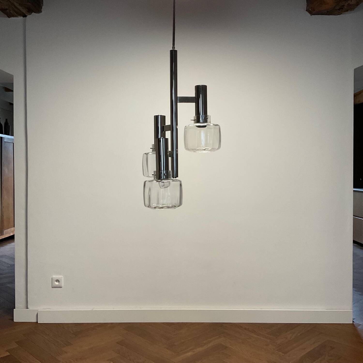 Vintage space age pendant lamp 70s