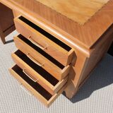 Small vintage desk in sapelli wood.