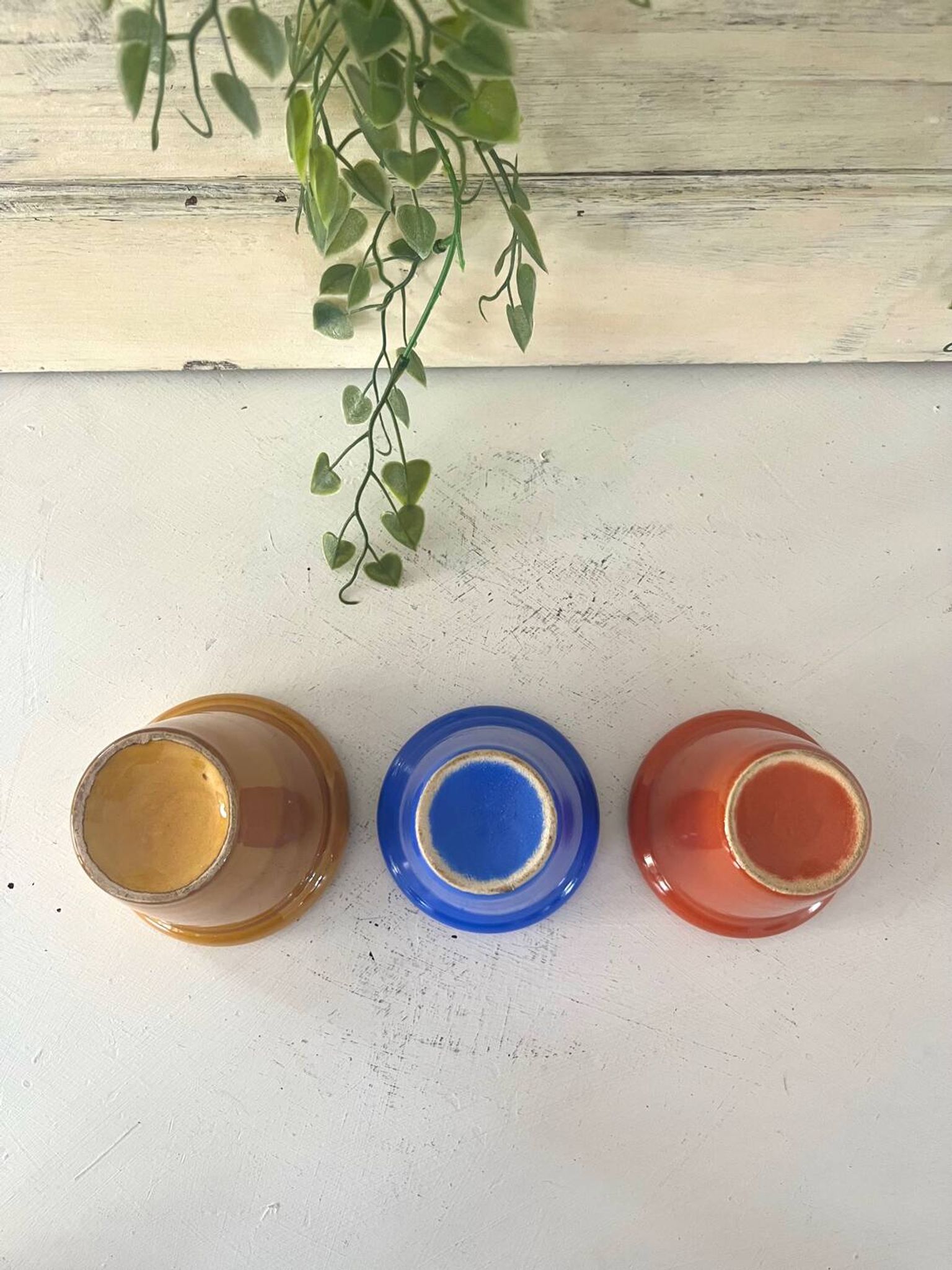 French 1950s ceramic vinaigrette set, Pol Chambost style