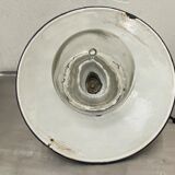 Glass industrial hanging lamp