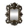 Miroir biseauté en bronze, Second Empire XIXe siècle, style Louis XV