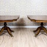 English Extendable Dining Table in Mahogany, 1920