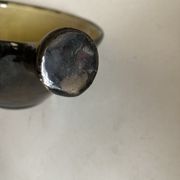 Signed mid century 1960 glazed earth cup