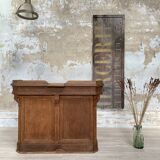 Solid oak box countertop, circa 1900.