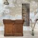Solid oak box countertop, circa 1900.