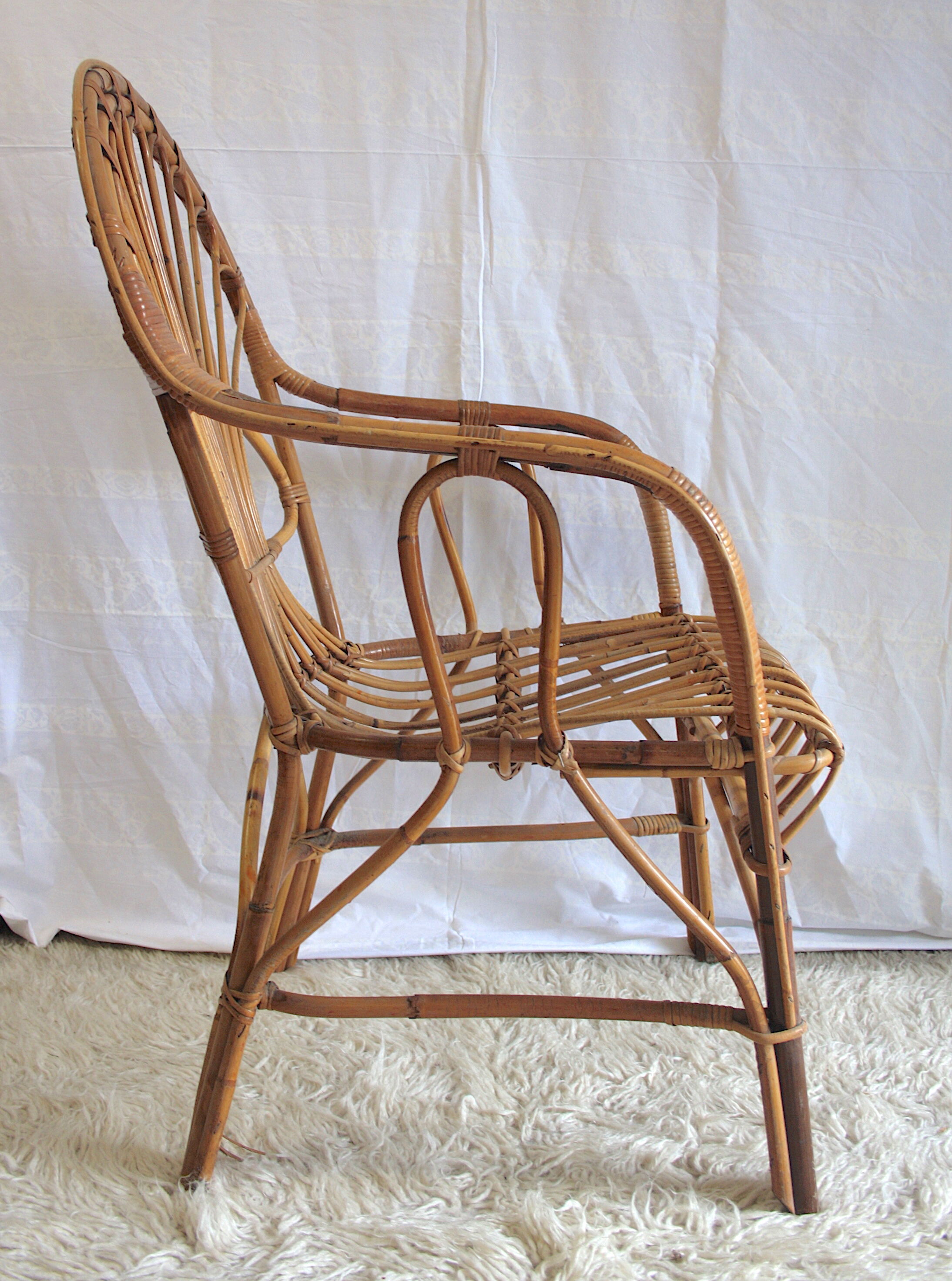 Armchair 60s rattan
