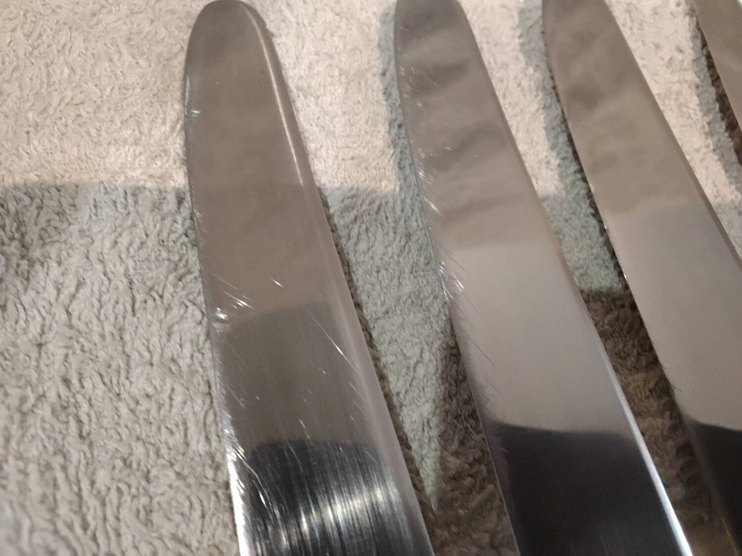 12 silver plated table knives, goldsmith Alfenide st LXVI pearls