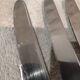 12 silver plated table knives, goldsmith Alfenide st LXVI pearls