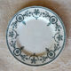 3 iron earth dessert plates model "Malmaison"
