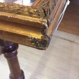 Golden rectangular mirror 45 X 52 X 6 cm