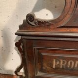 Pediment or top of furniture in natural wood XIX century