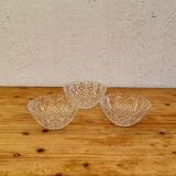 Set of 3 vintage glass bowls