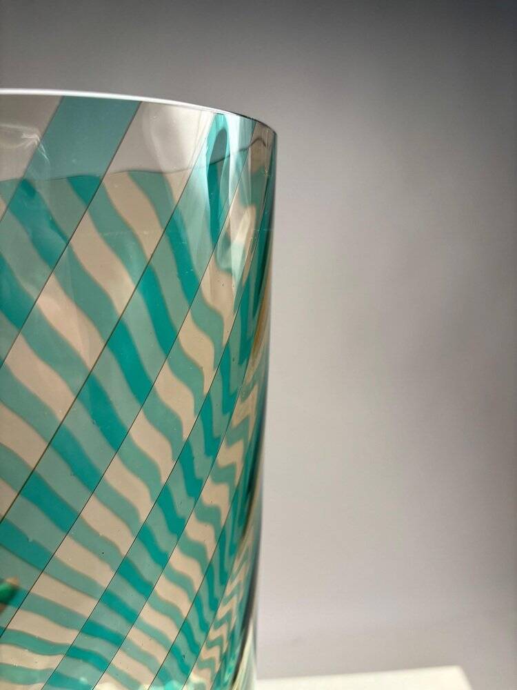 Murano Glass Vase by VeArt for Venini, Italy, 1982