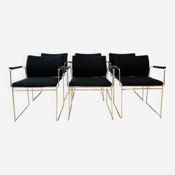 Chaises de Salle à Manger Jano Vintage par Kazuhide Takahama pour Gavina, 1970s, Set de 6