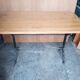 110cm bistro table with solid wood top