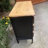 Old Louis Philippe style chest of drawers completely renovated