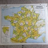 Old school map france ed. hatier armand colin