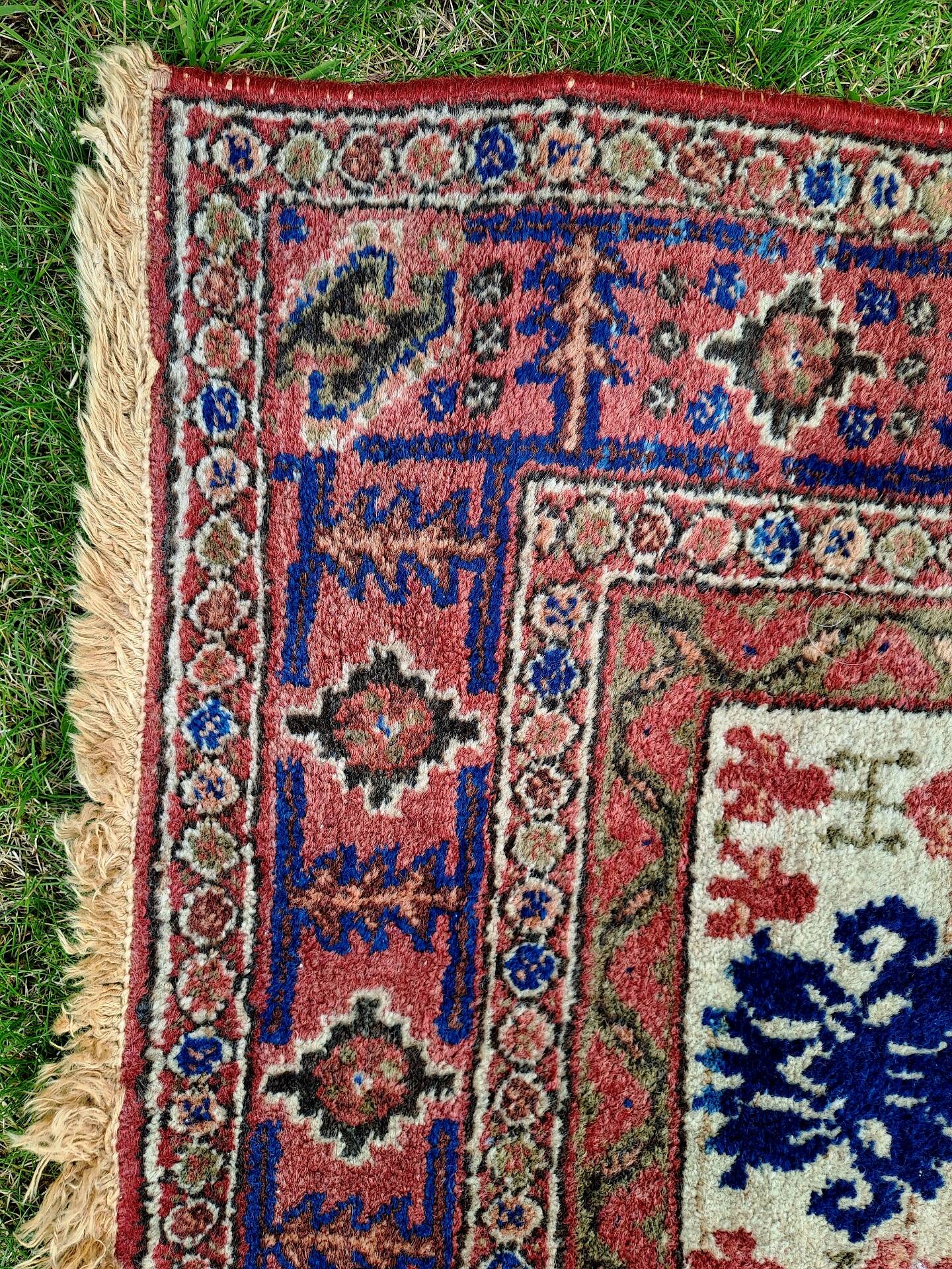 Semi-antique Afshari Persian carpet