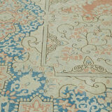 Handmade Oriental Contemporary 1980s 291 cm x 414 cm Beige Wool Carpet