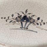 Rouen earthenware dish "black ass"