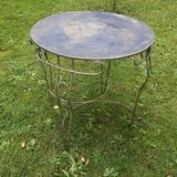 Mid century painted iron patio or garden table, 1960s