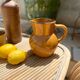 Antique glazed ceramic pitcher
