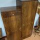 Asymmetrical cabinet Art Deco walnut