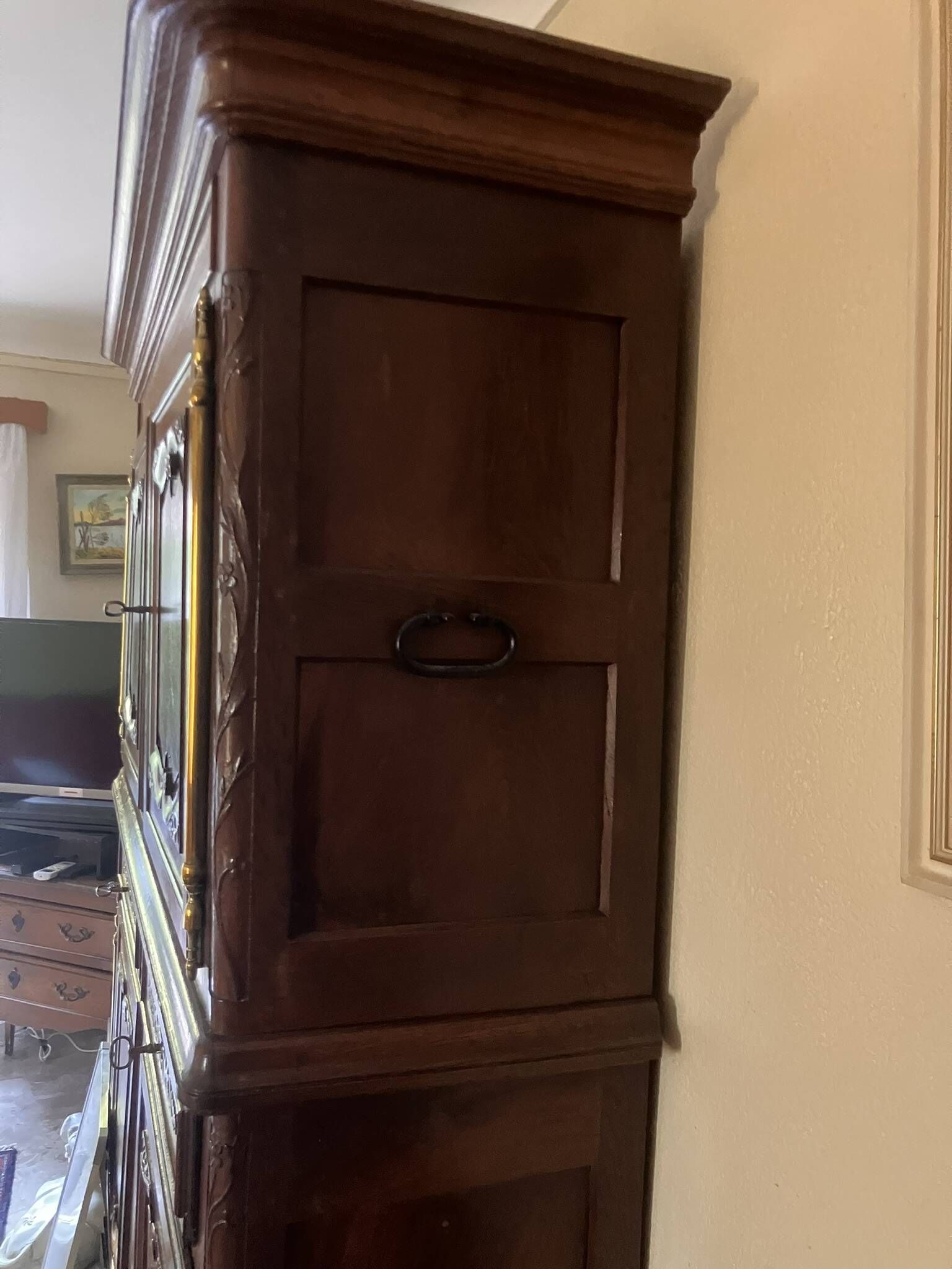 buffet with 2 bodies in solid oak